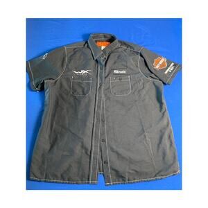 Harley Davidson Genuine Workwear Womens Short Sleeve Button Shirt 2XL-Wiley X